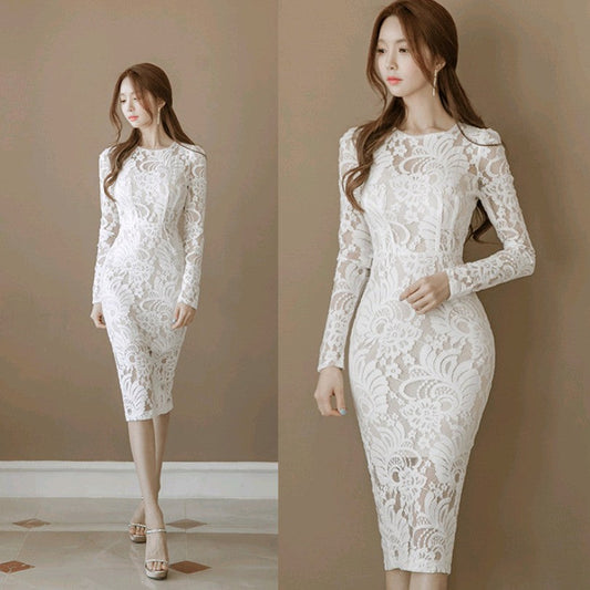 Alure Lace Midi Dress