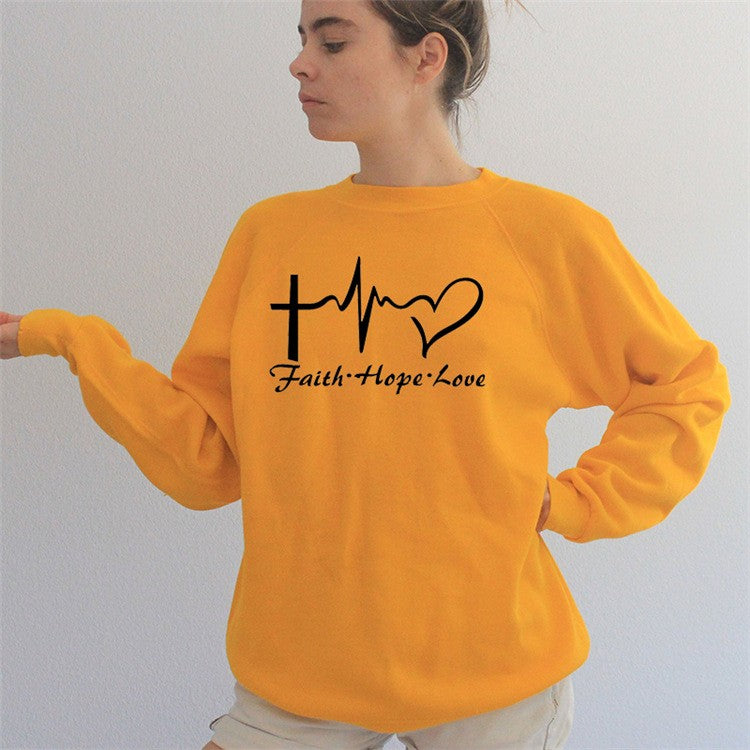 Evara Printed Cotton Sweatshirt