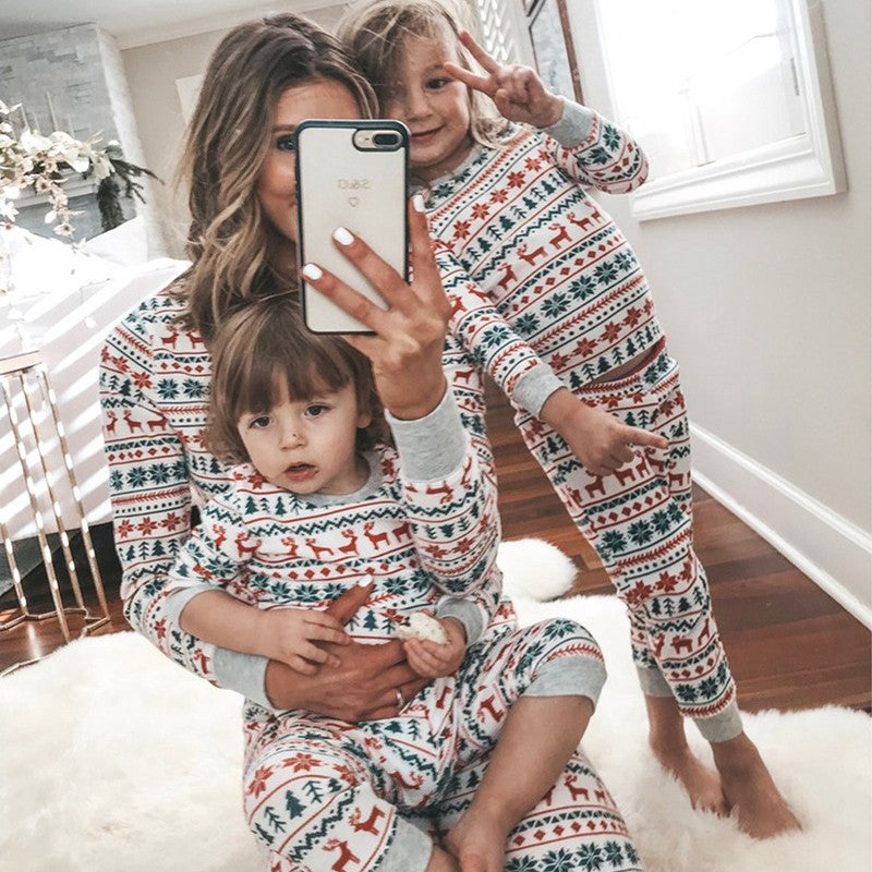 FestiveFam Matching Christmas Pajama Set