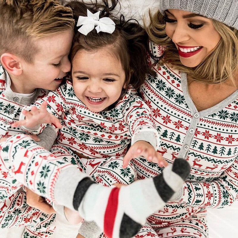 FestiveFam Matching Christmas Pajama Set