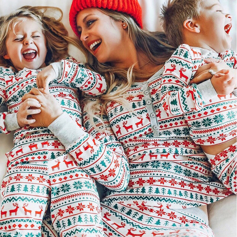 FestiveFam Matching Christmas Pajama Set