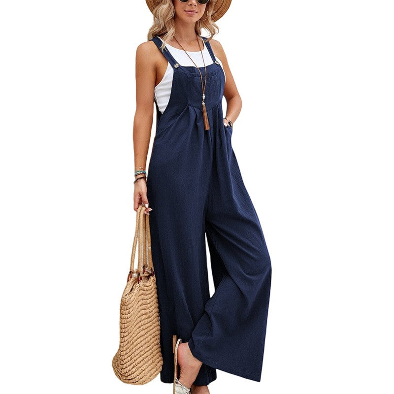 Theora Cotton Utility Jumpsuit