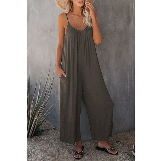 Valena Pocketed Wide-Leg Jumpsuit