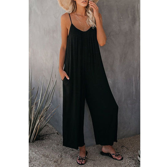 Valena Pocketed Wide-Leg Jumpsuit