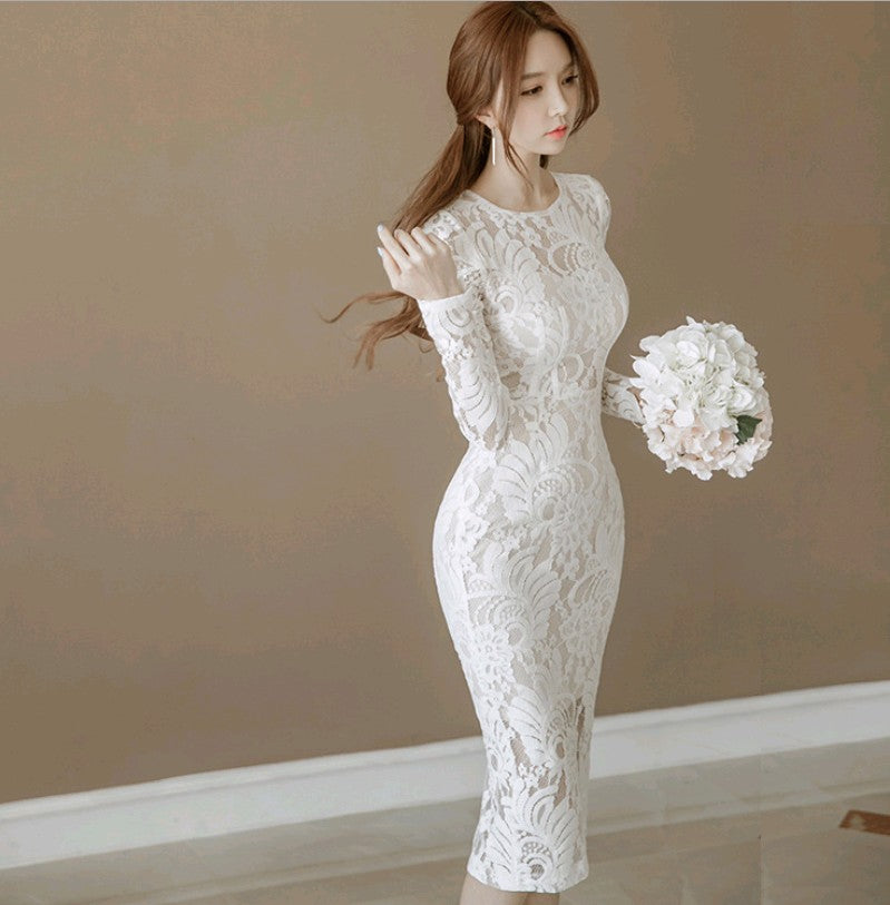 Alure Lace Midi Dress