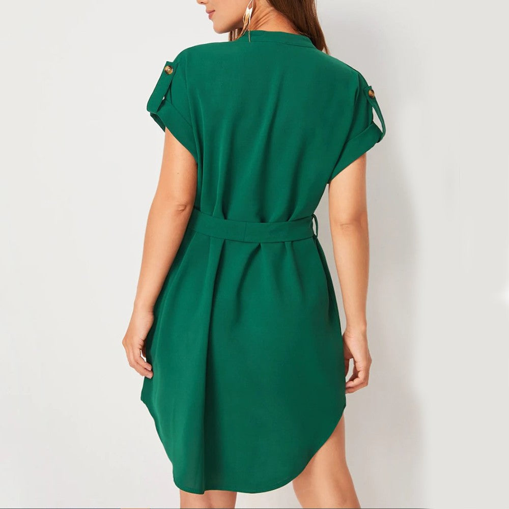 Aubrelle Bowknot Belted Summer Dress