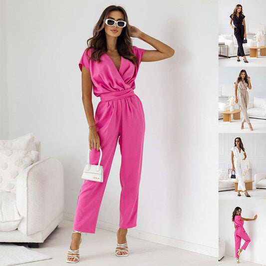 Avenelle Lace-Up Utility Jumpsuit