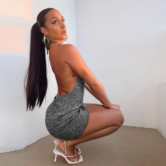 Elysia Halter Bodycon Mini Dress