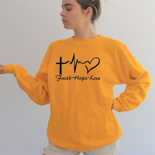 Evara Printed Cotton Sweatshirt