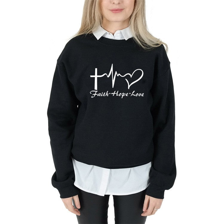 Evara Printed Cotton Sweatshirt