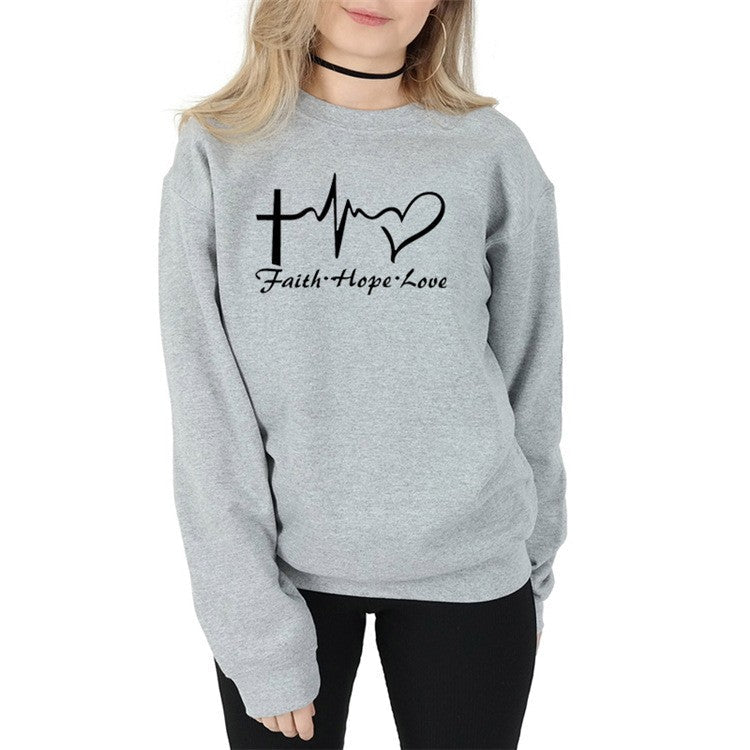 Evara Printed Cotton Sweatshirt