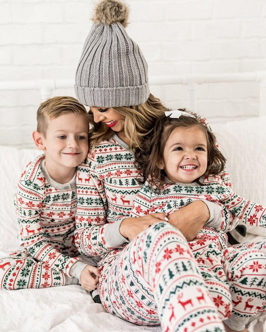 FestiveFam Matching Christmas Pajama Set