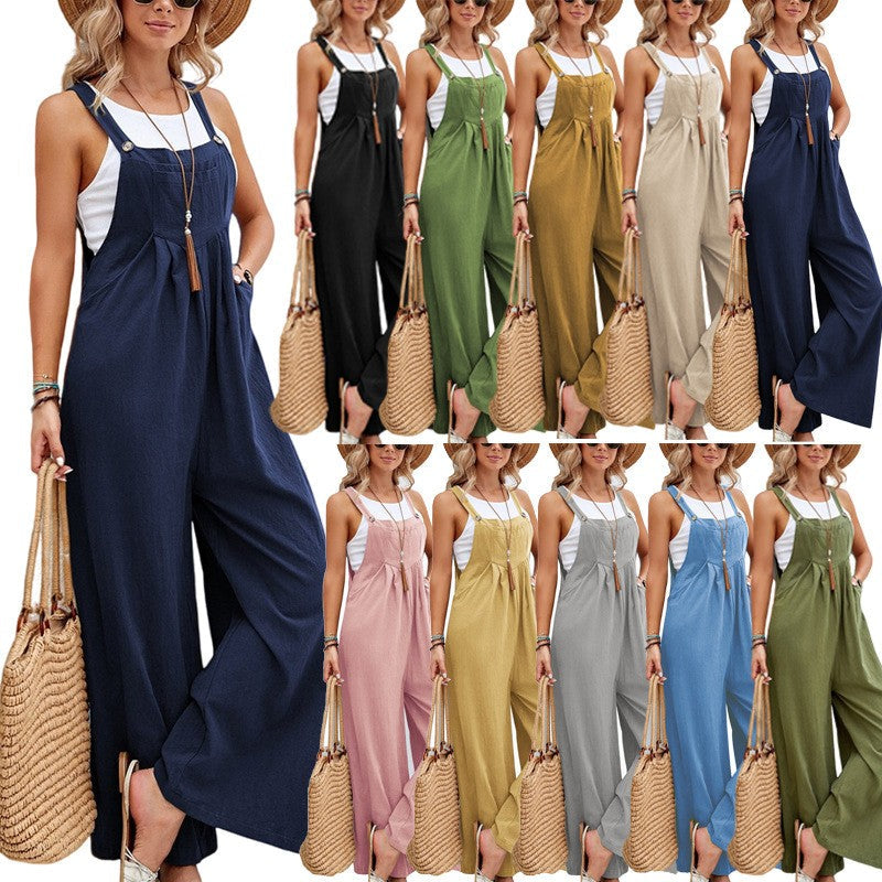 Theora Cotton Utility Jumpsuit