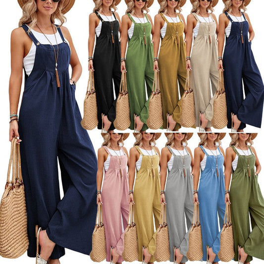 Theora Cotton Utility Jumpsuit