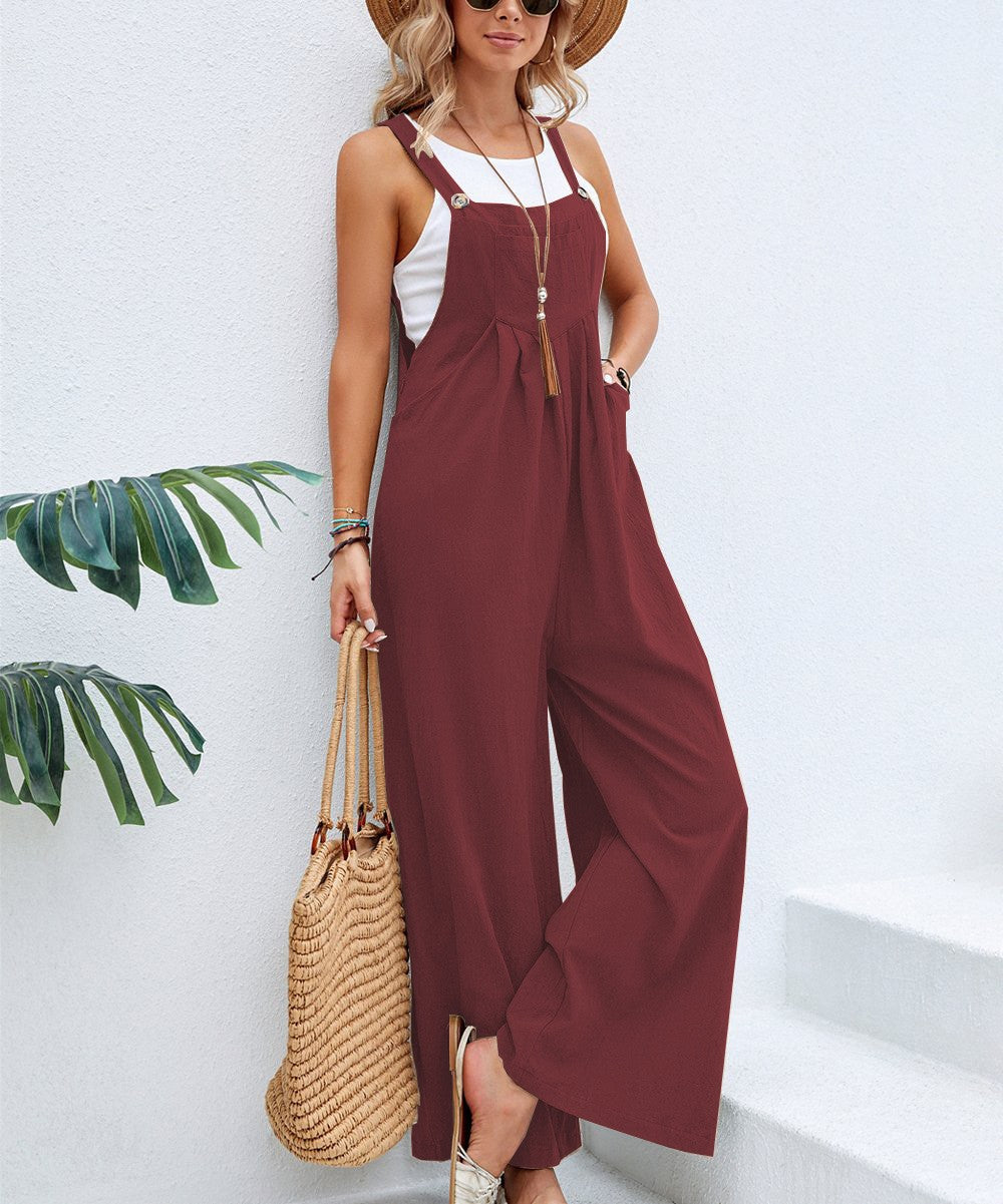 Theora Cotton Utility Jumpsuit