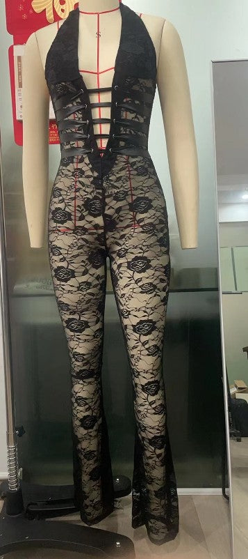 Velare Lace Contour Jumpsuit
