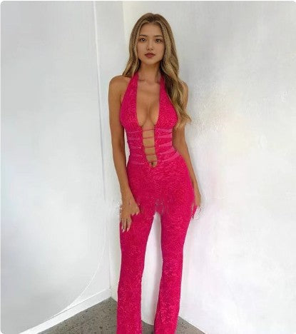 Velare Lace Contour Jumpsuit